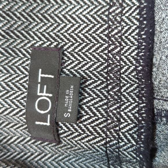 Loft Women's Black/White Chevron Skinny Leggings Size Small - Picture 6 of 7